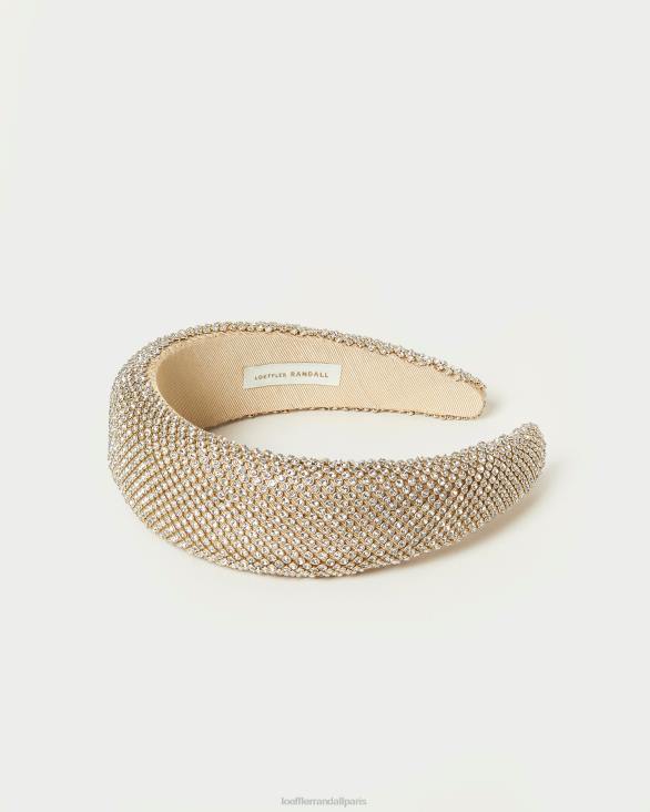 femmes Loeffler Randall or bandeau à strass bellamy accessoires 8HL8141