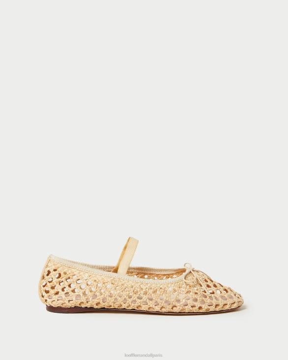 femmes Loeffler Randall crochet naturel ballerines Léonie chaussures 8HL8308