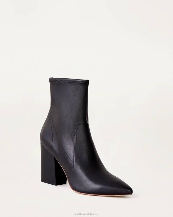 femmes Loeffler Randall noir bottines fines en cuir isla chaussures 8HL8276