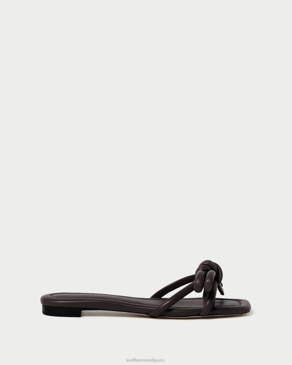 femmes Loeffler Randall chocolat sandale à nœud hadley chaussures 8HL8130