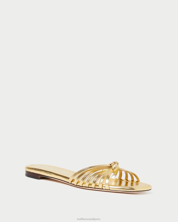 femmes Loeffler Randall or sandale à nœud izzie chaussures 8HL8127