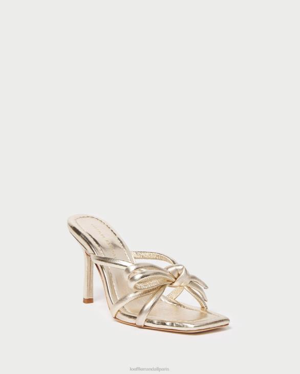 femmes Loeffler Randall Champagne talon à nœud margi chaussures 8HL831