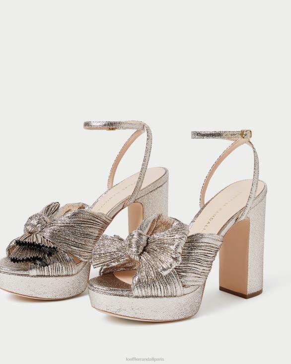 femmes Loeffler Randall Champagne talon à plateforme natalia chaussures 8HL868