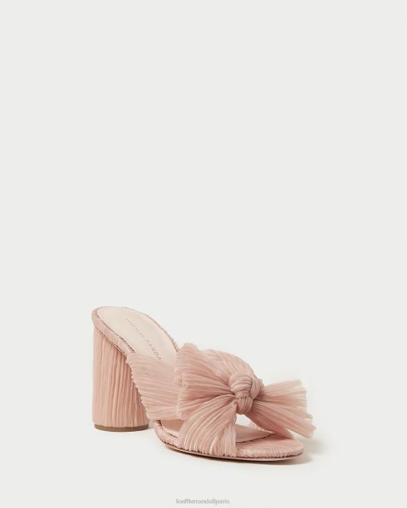 femmes Loeffler Randall beauté talon à nœud plissé chaussures 8HL820