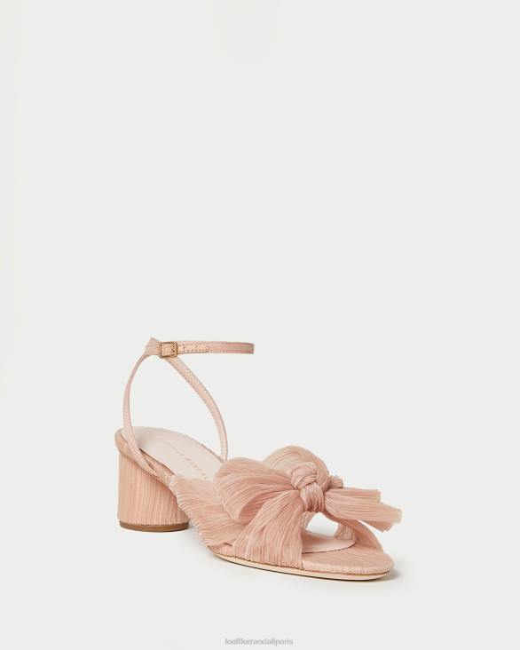 femmes Loeffler Randall beauté talon à nœud plissé dahlia chaussures 8HL830