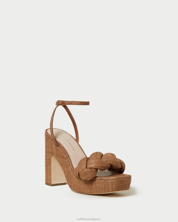 femmes Loeffler Randall brun talon plateforme fae chaussures 8HL856