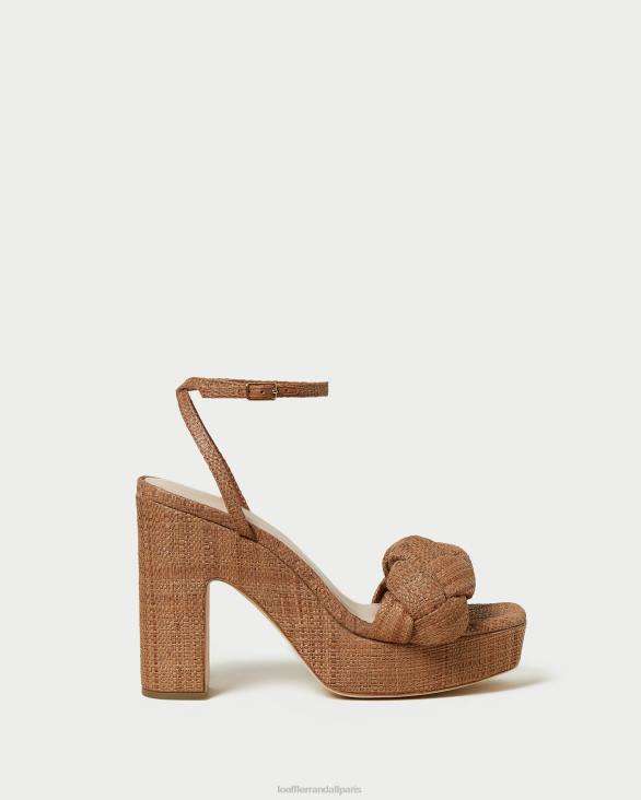 femmes Loeffler Randall brun talon plateforme fae chaussures 8HL856