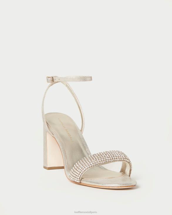 femmes Loeffler Randall cappuccino talon shay en strass chaussures 8HL826