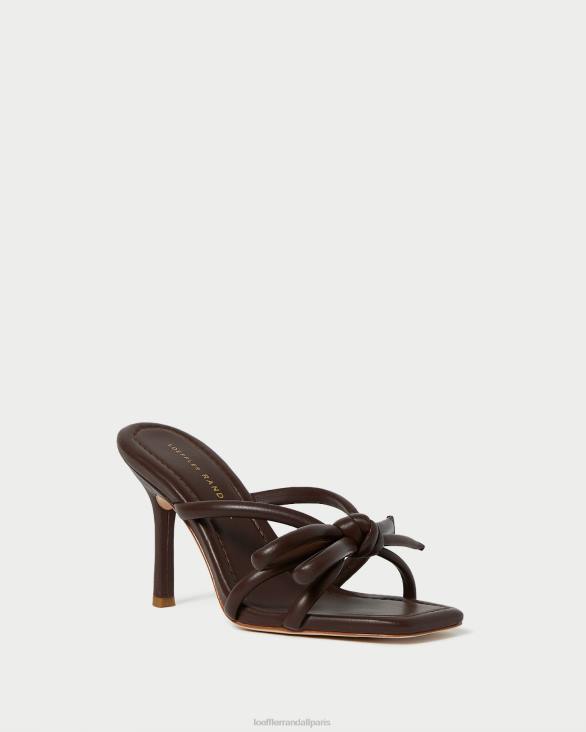 femmes Loeffler Randall chocolat talon à nœud margi chaussures 8HL899