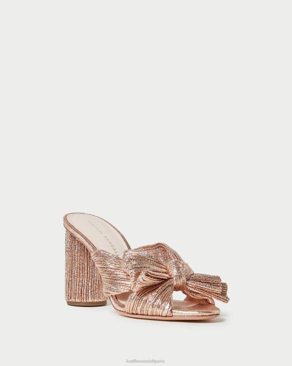 femmes Loeffler Randall dune talon à nœud plissé chaussures 8HL876