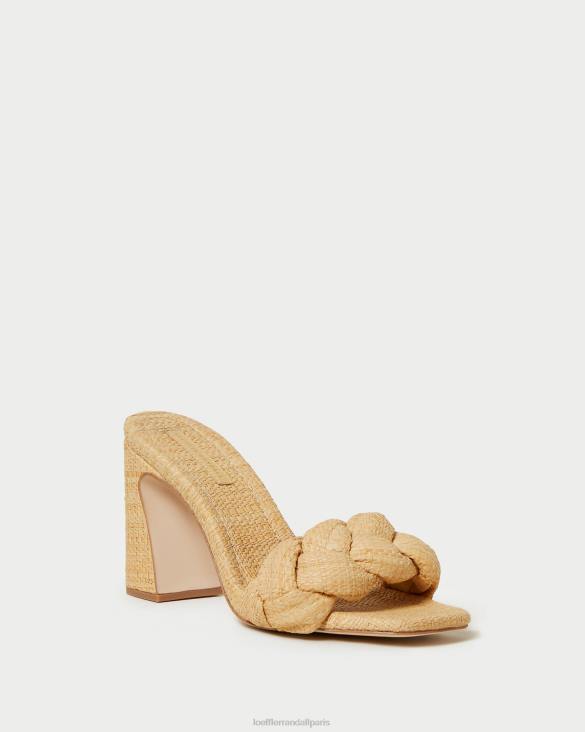 femmes Loeffler Randall naturel mule courbe tressée freya chaussures 8HL841