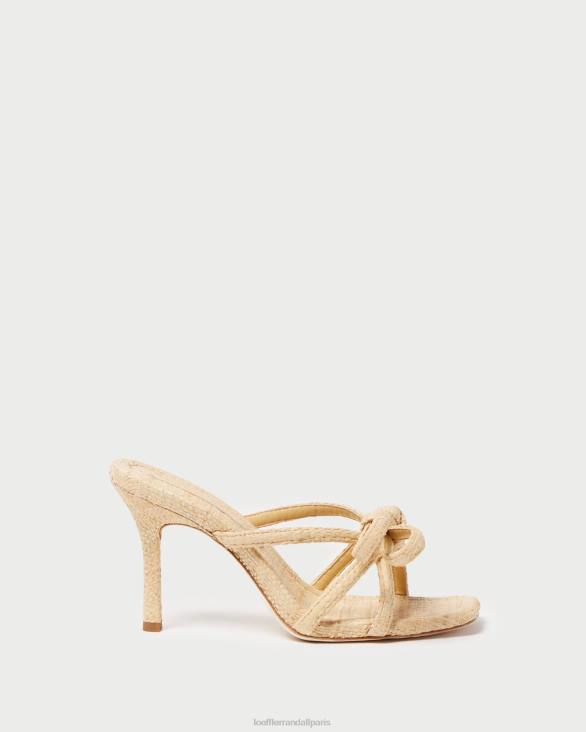 femmes Loeffler Randall naturel talon à nœud margi chaussures 8HL835