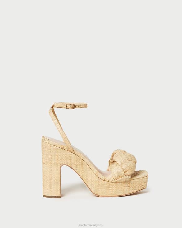 femmes Loeffler Randall naturel talon plateforme fae chaussures 8HL821