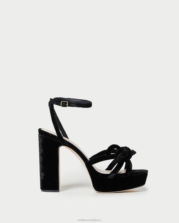 femmes Loeffler Randall noir talon à plateforme Melany chaussures 8HL855