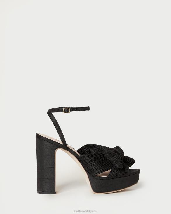 femmes Loeffler Randall noir talon à plateforme natalia chaussures 8HL823