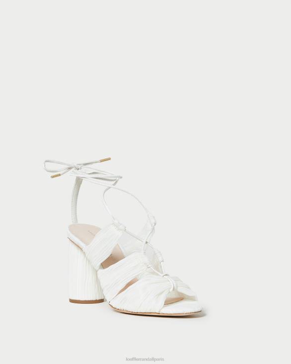 femmes Loeffler Randall perle sandale plissée à lacets teresa chaussures 8HL883