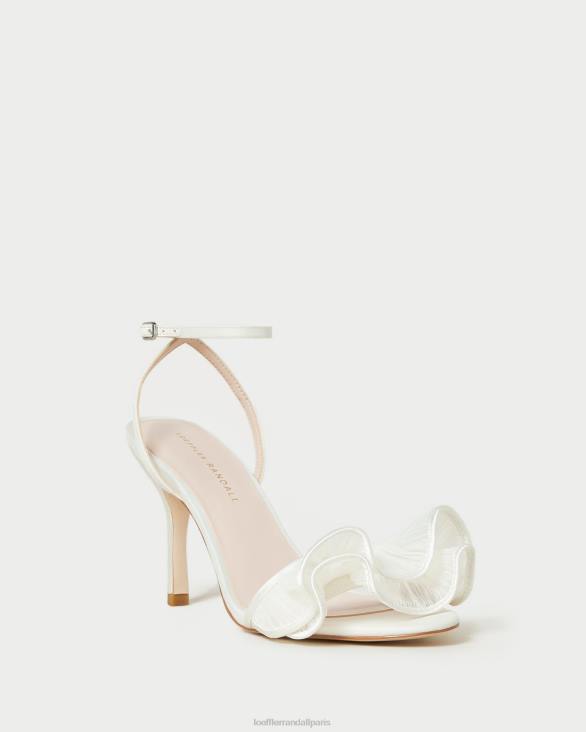 femmes Loeffler Randall perle sandale à talon et volants Estella chaussures 8HL842