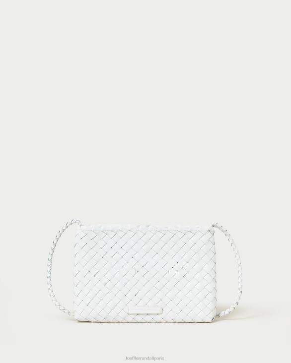 femmes Loeffler Randall blanc sac à bandoulière tissé marison Sacs 8HL8330