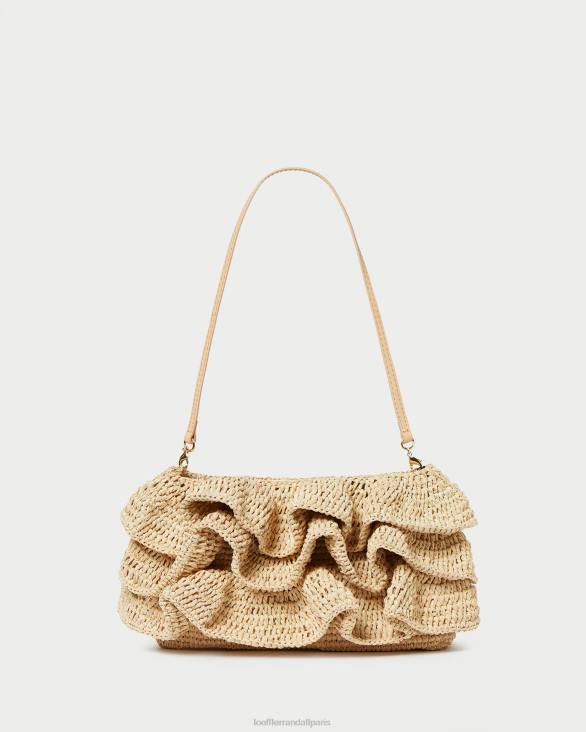 femmes Loeffler Randall naturel pochette à volants odette Sacs 8HL8375