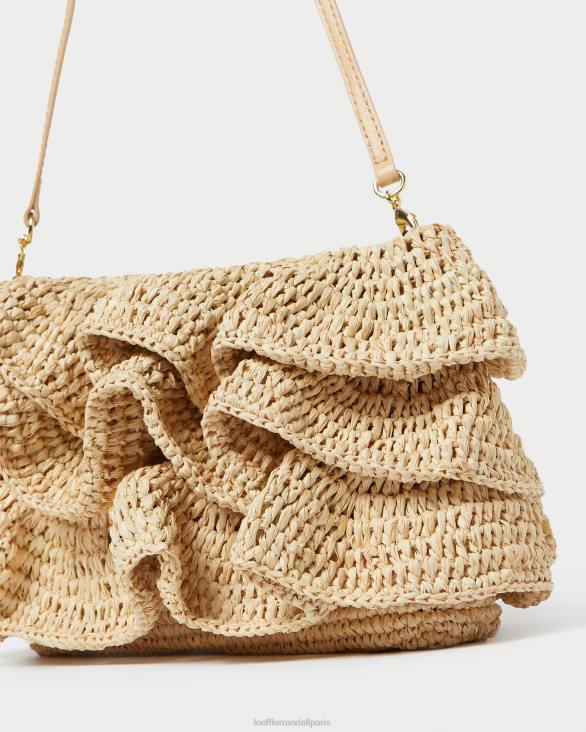 femmes Loeffler Randall naturel pochette à volants odette Sacs 8HL8375