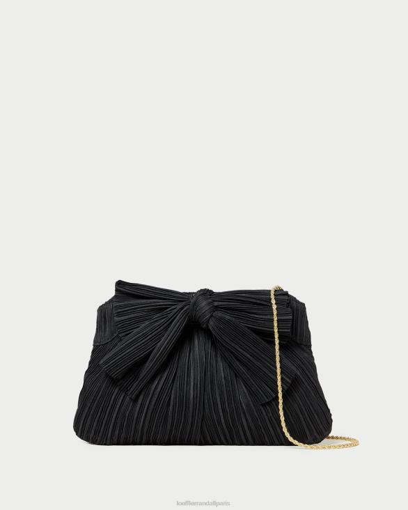 femmes Loeffler Randall noir pochette à nœud Rayne Sacs 8HL8350