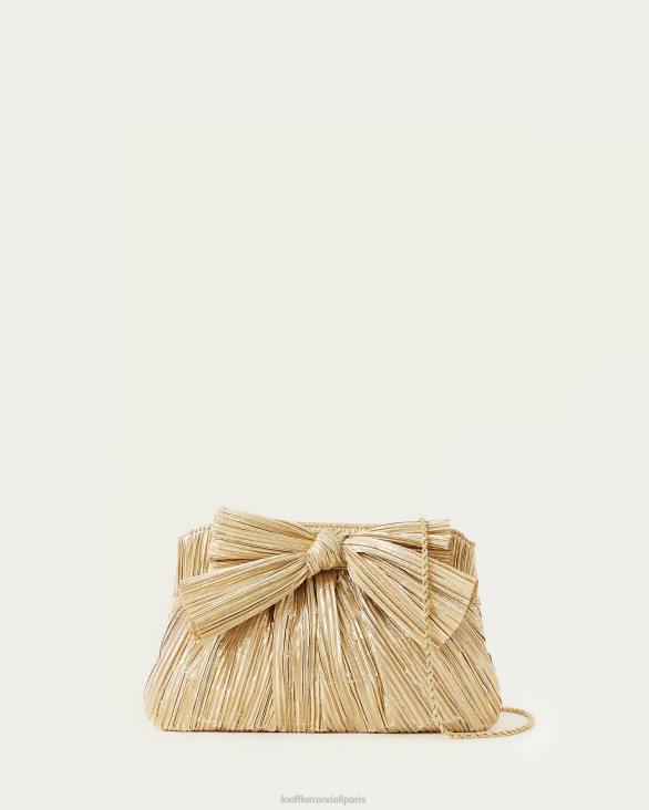 femmes Loeffler Randall or pochette à nœud Rayne Sacs 8HL8333