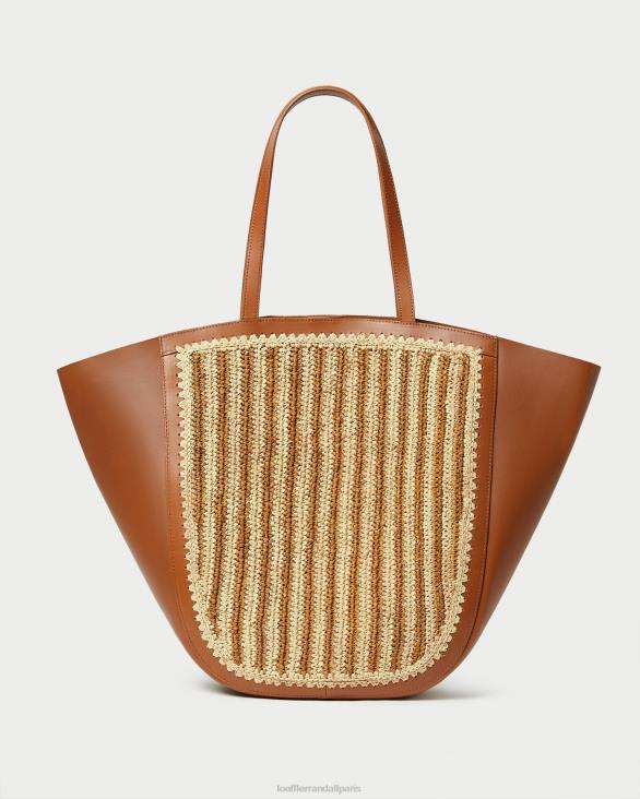 femmes Loeffler Randall naturel/marron/cognac cabas ailé Katia Sacs 8HL8321