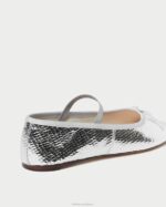 femmes Loeffler Randall argent ballerines Léonie chaussures 8HL8309 - Image 4