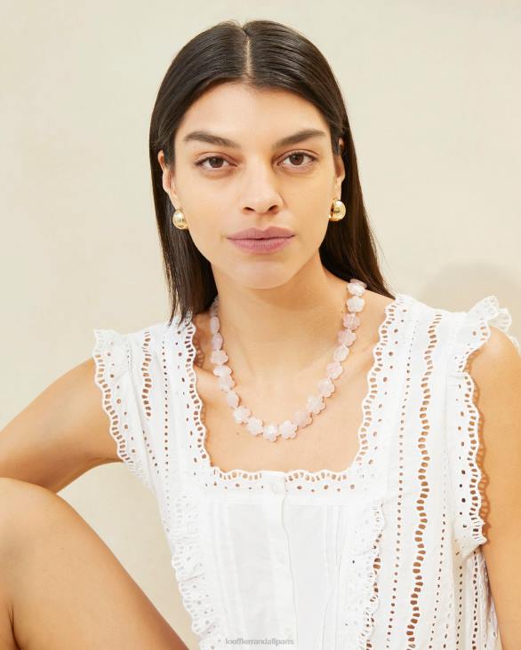 femmes Loeffler Randall ballet collier de perles florales mina accessoires 8HL8411 - Image 3