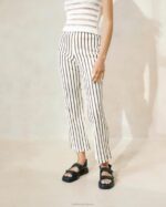 femmes Loeffler Randall bande marron alex d pantalon vêtements 8HL8230 - Image 2