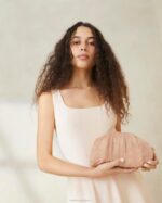 femmes Loeffler Randall beauté pochette dôme plissée Bailey Sacs 8HL8358 - Image 5