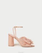 femmes Loeffler Randall beauté talon à nœud plissé camélia chaussures 8HL811 - Image 2