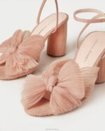 femmes Loeffler Randall beauté talon à nœud plissé camélia chaussures 8HL811 - Image 3