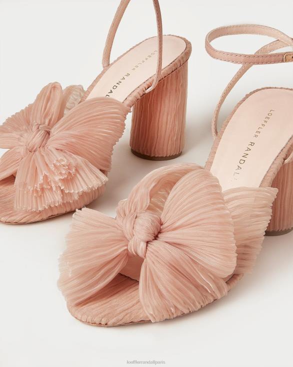 femmes Loeffler Randall beauté talon à nœud plissé camélia chaussures 8HL811 - Image 3