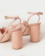 femmes Loeffler Randall beauté talon à nœud plissé camélia chaussures 8HL811 - Image 4