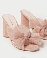 femmes Loeffler Randall beauté talon à nœud plissé chaussures 8HL820 - Image 3