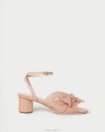 femmes Loeffler Randall beauté talon à nœud plissé dahlia chaussures 8HL830 - Image 2