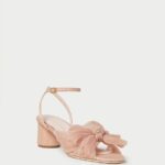 femmes Loeffler Randall beauté talon à nœud plissé dahlia chaussures 8HL830