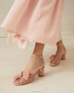 femmes Loeffler Randall beauté talon à nœud plissé dahlia chaussures 8HL830 - Image 5