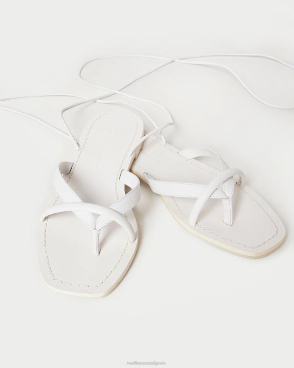 femmes Loeffler Randall blanc du désert sandale portefeuille lilla blanche chaussures 8HL8118 - Image 4