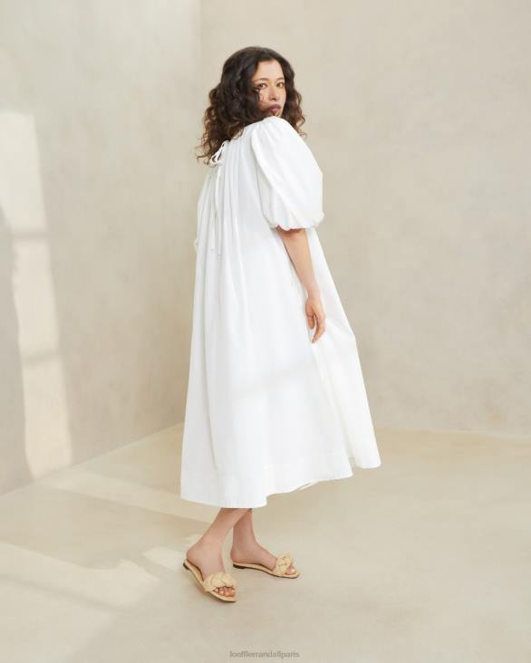 femmes Loeffler Randall blanc robe oversize à manches bouffantes mimi vêtements 8HL8178 - Image 3