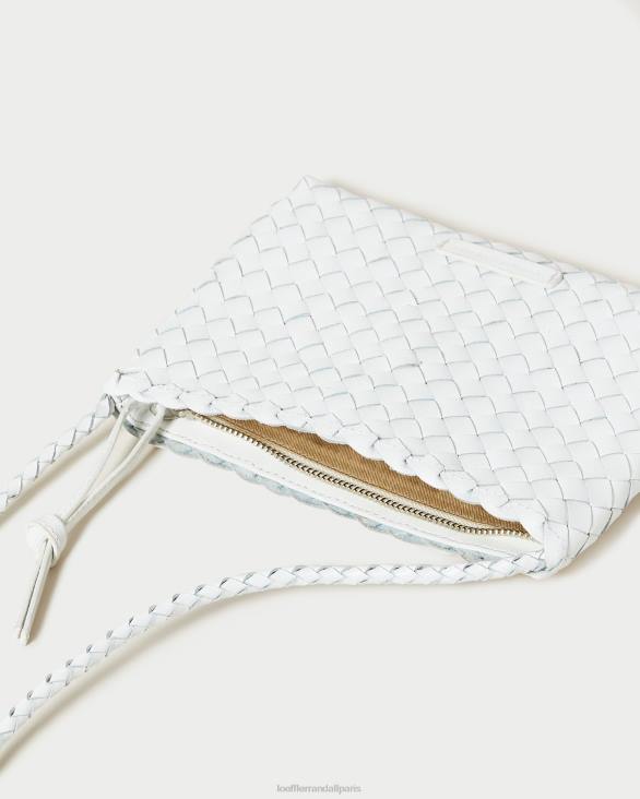 femmes Loeffler Randall blanc sac à bandoulière tissé marison Sacs 8HL8330 - Image 2