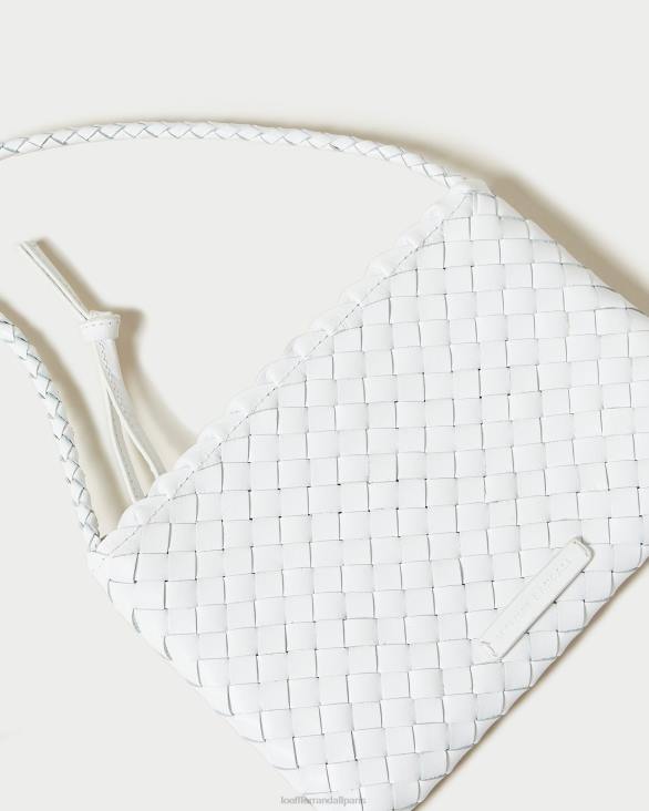 femmes Loeffler Randall blanc sac à bandoulière tissé marison Sacs 8HL8330 - Image 3