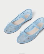 femmes Loeffler Randall bleu/clair ballerines Léonie chaussures 8HL8305 - Image 3