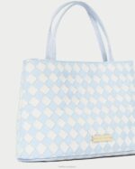 femmes Loeffler Randall bleu clair/crème mini fourre-tout Minnow Sacs 8HL8317 - Image 4