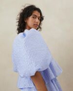 femmes Loeffler Randall bleu haut matelassé jessalyn vêtements 8HL8250 - Image 2