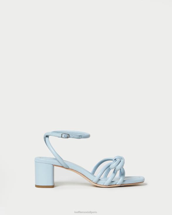 femmes Loeffler Randall bleu sandale mikel à nœud et talon chaussures 8HL840 - Image 2