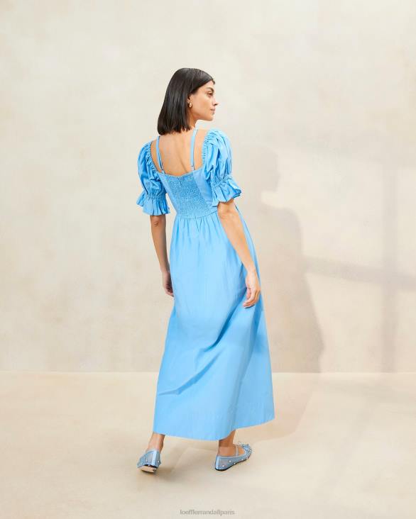 femmes Loeffler Randall bleuet robe Yael à corsage froncé vêtements 8HL8193 - Image 3