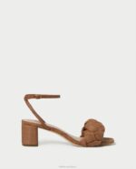 femmes Loeffler Randall brun avril talon bas chaussures 8HL861 - Image 2