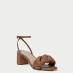 femmes Loeffler Randall brun avril talon bas chaussures 8HL861